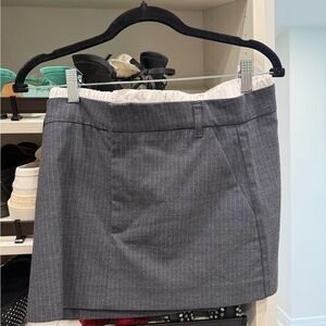Zara Gray Pinstripe Mini Skirt